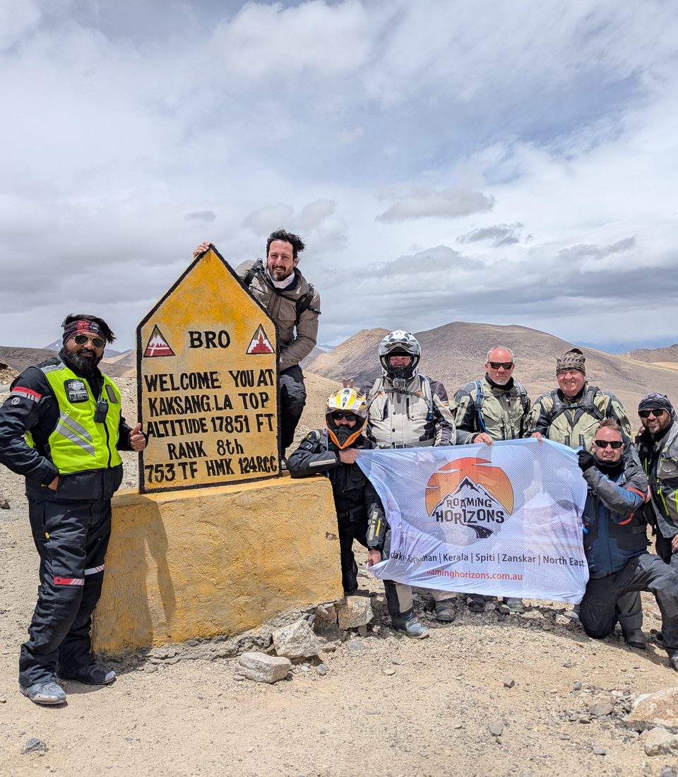 Roaming Horizons group at Kaksang La, 17851 ft